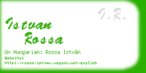 istvan rossa business card